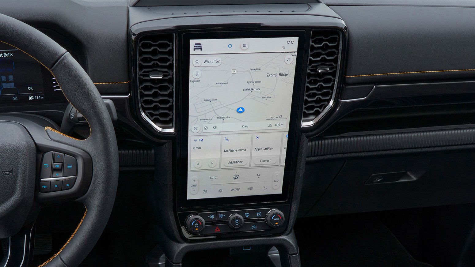 Ford Ranger med smart infotainmentsystem