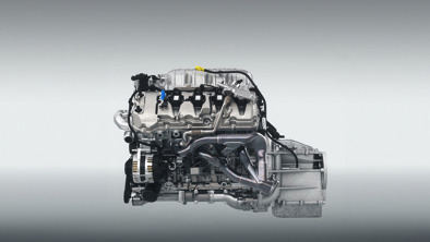 Motoren og gearkassen i Mustang GTD
