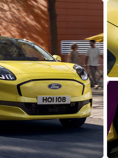 Collage med Ford Puma Gen-E