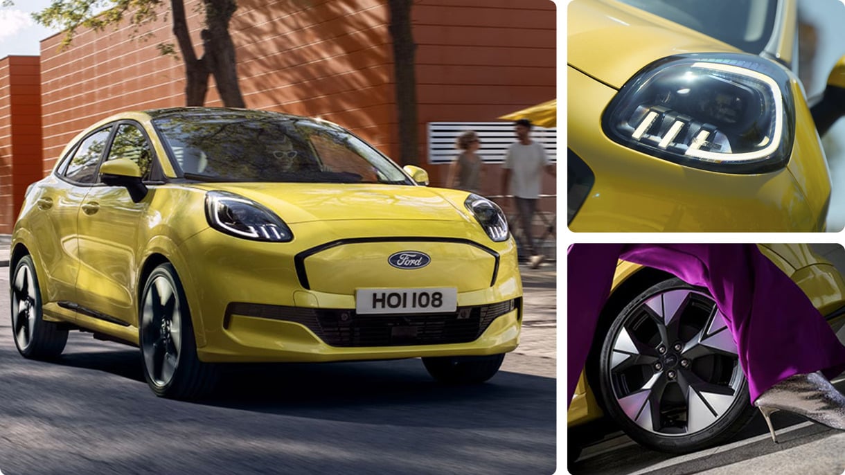 Collage med Ford Puma Gen-E