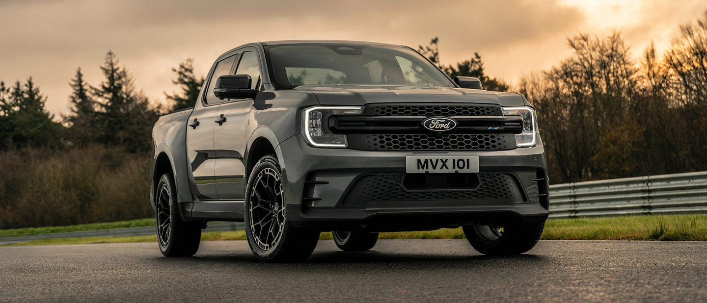 Detaljeret frontgrill på Ford Ranger MS-RT